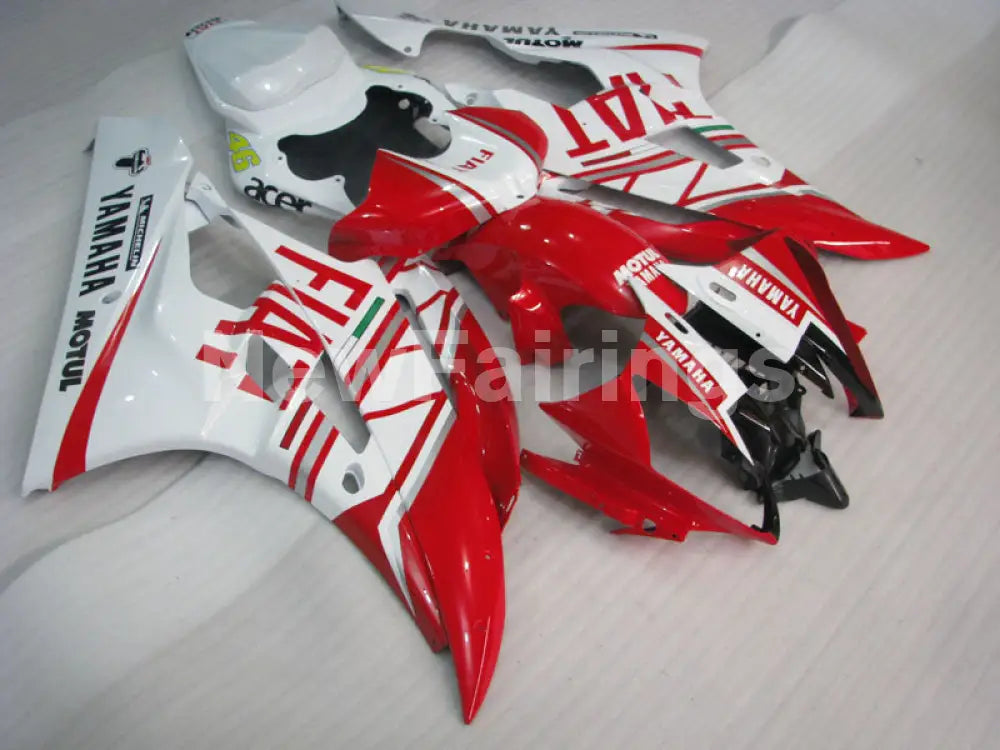 Red and White FIAT - YZF-R6 06-07 Fairing Kit