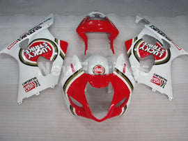 Red and White Lucky Strike - GSX-R1000 03-04 Fairing Kit