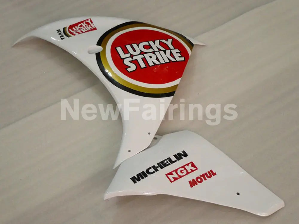 Red and White Lucky Strike - YZF-R1 12-14 Fairing Kit