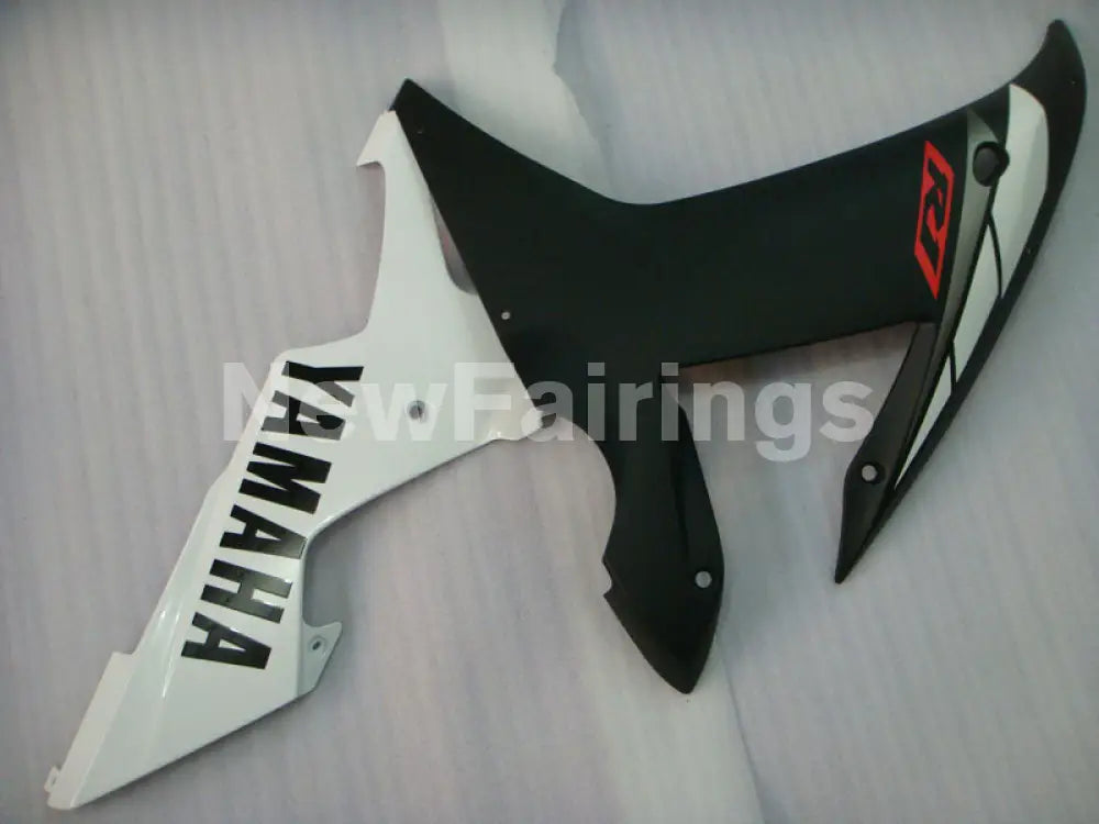Red and White Matte Black Factory Style - YZF-R1 02-03 Fairing Kit