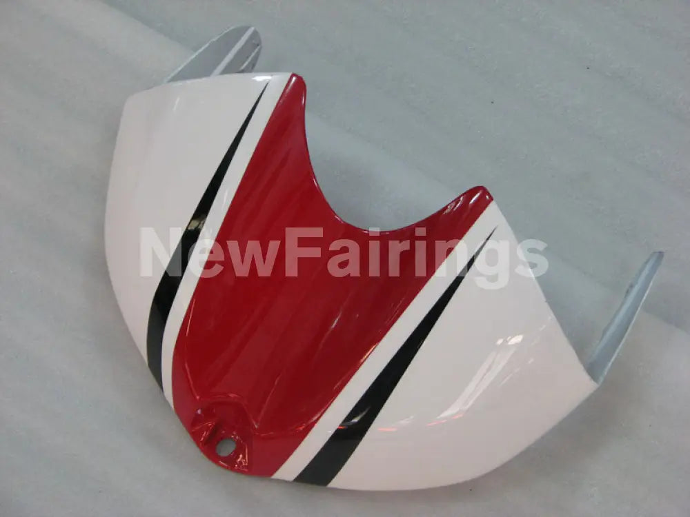 Red and White Matte Black Factory Style - YZF-R6 08-16 Fairing Kit