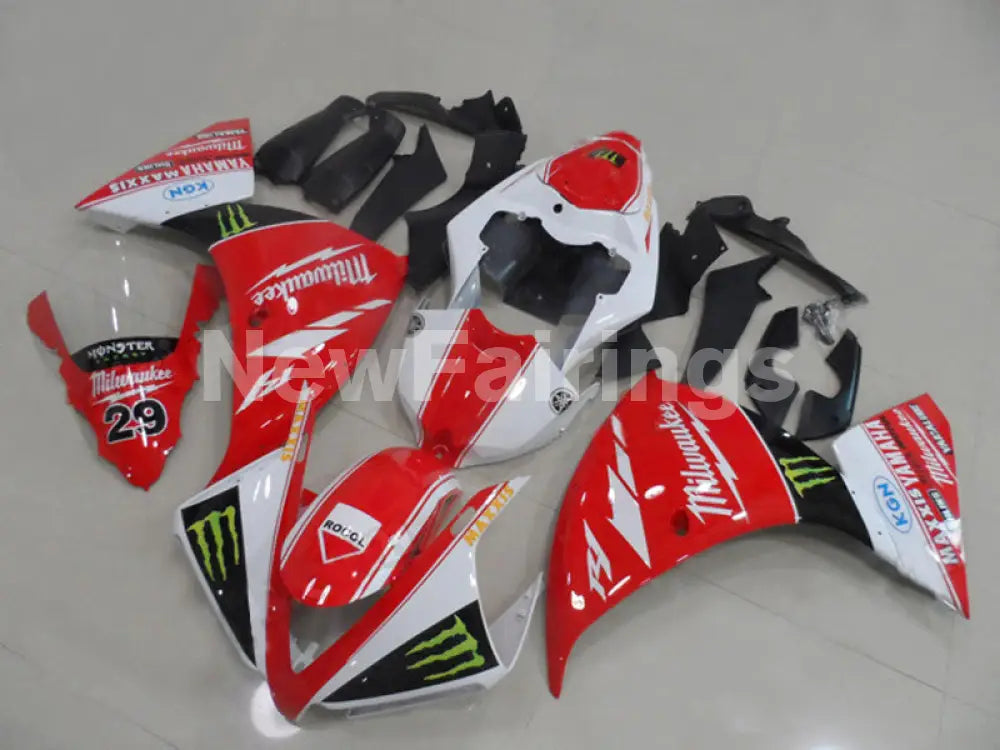 Red and White Monster - YZF-R1 12-14 Fairing Kit