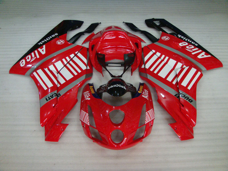 Red and Black Alice - Ducati 749/999 03-04 Fairing Kit (Single Passenger Seat)
