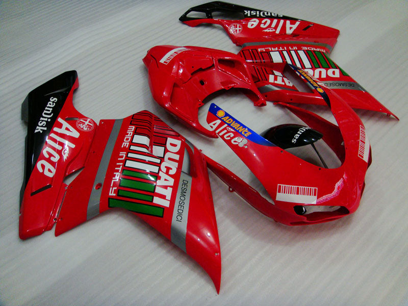 Red and Black Alice - Ducati 848/1098/1198 07-11 Fairing Kit