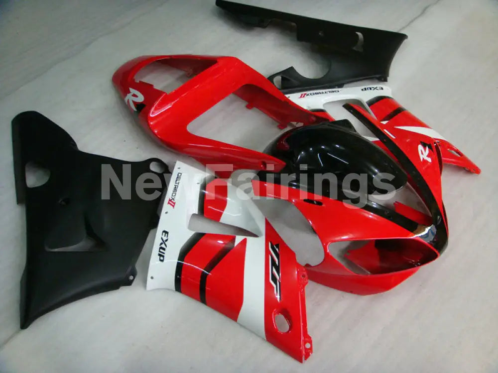 Red Black and Matte Black Factory Style - YZF-R1 00-01 Fairing Kit