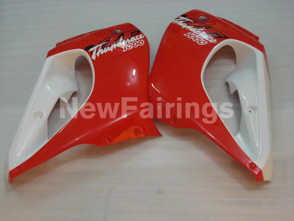 Red Black and White Factory Style - YZF1000R Thunderace 96-05 Fairing Kit