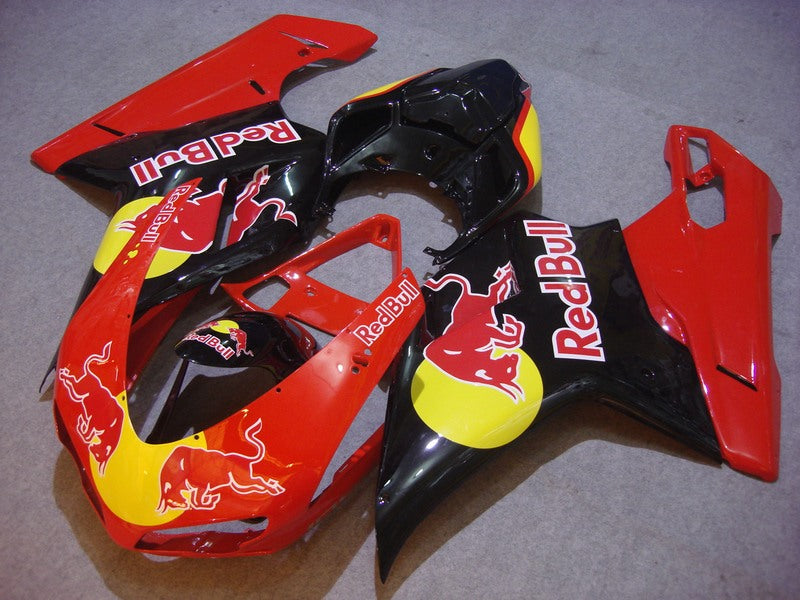 Red and Black Red Bull - Ducati 848/1098/1198 07-11 Fairing Kit