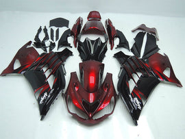 Red and Black Factory Style - NINJA ZX-14R 12-25 Fairing Kit