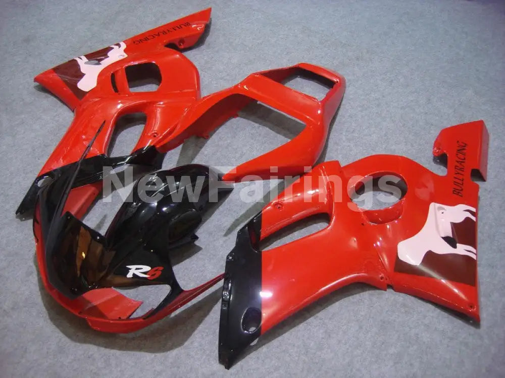 Red Black Factory Style - YZF-R6 98-02 Fairing Kit