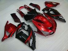 Cargar imagen en el visor de la galería, Red and Black Flame - NINJA ZX-14R 06-11 Fairing Kit
