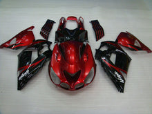 Cargar imagen en el visor de la galería, Red and Black Flame - NINJA ZX-14R 06-11 Fairing Kit