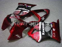 Cargar imagen en el visor de la galería, Red and Black FUCHS - NINJA ZX-6R 00-02 Fairing Kit
