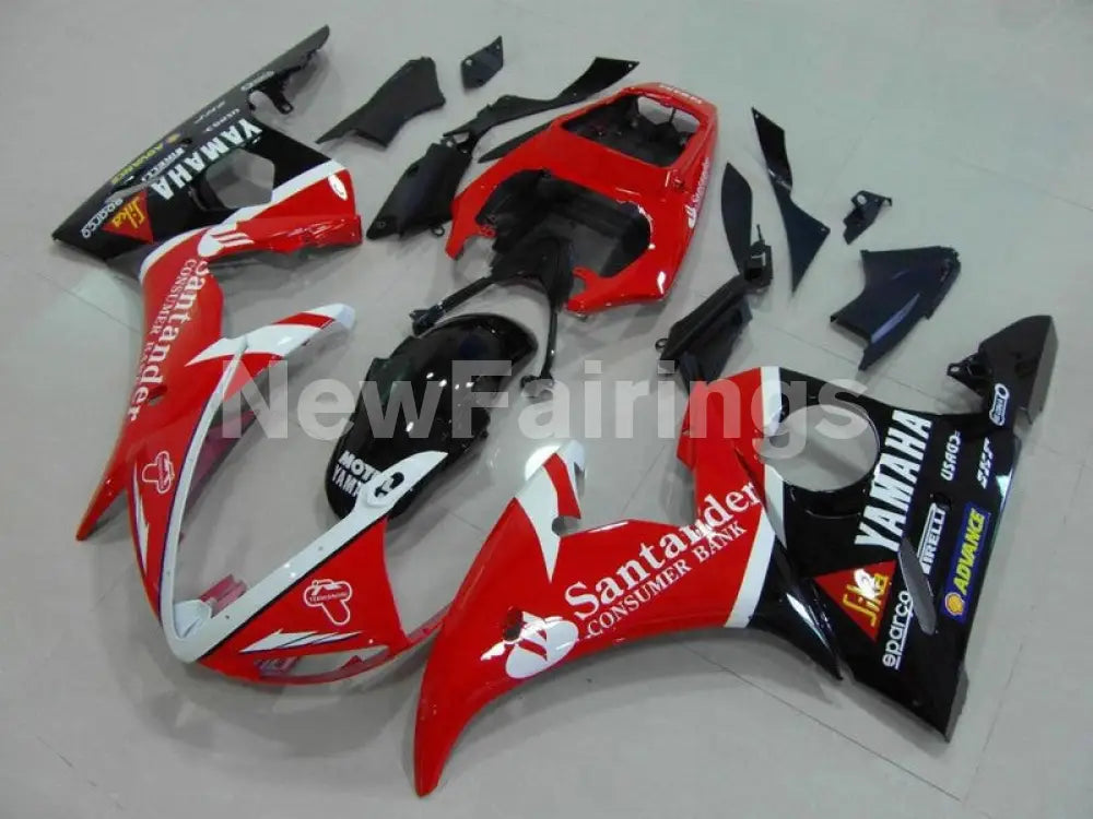 Red Black Santander - YZF-R6 05 Fairing Kit