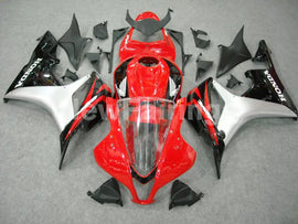 Red Black and Silver Factory Style - CBR600RR 07-08 Fairing Kit