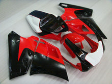Cargar imagen en el visor de la galería, Red and Black White No decals - Ducati 748/916/996/998 96-02 Fairing Kit (Single Passenger Seat)