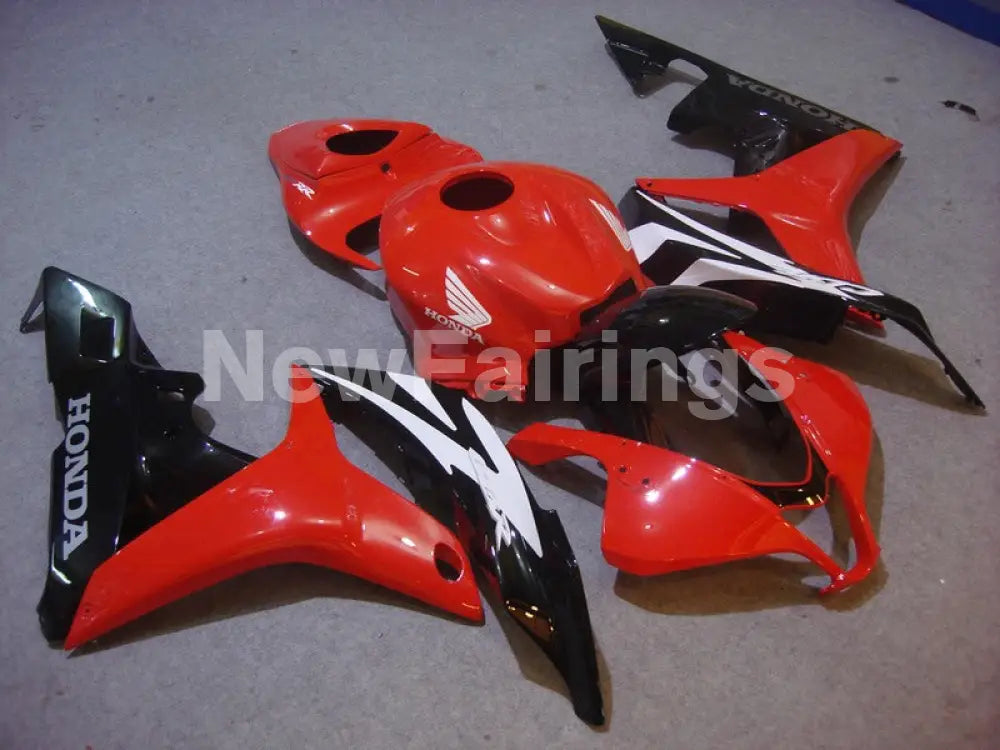 Red and Black White Factory Style - CBR600RR 07-08 Fairing Kit