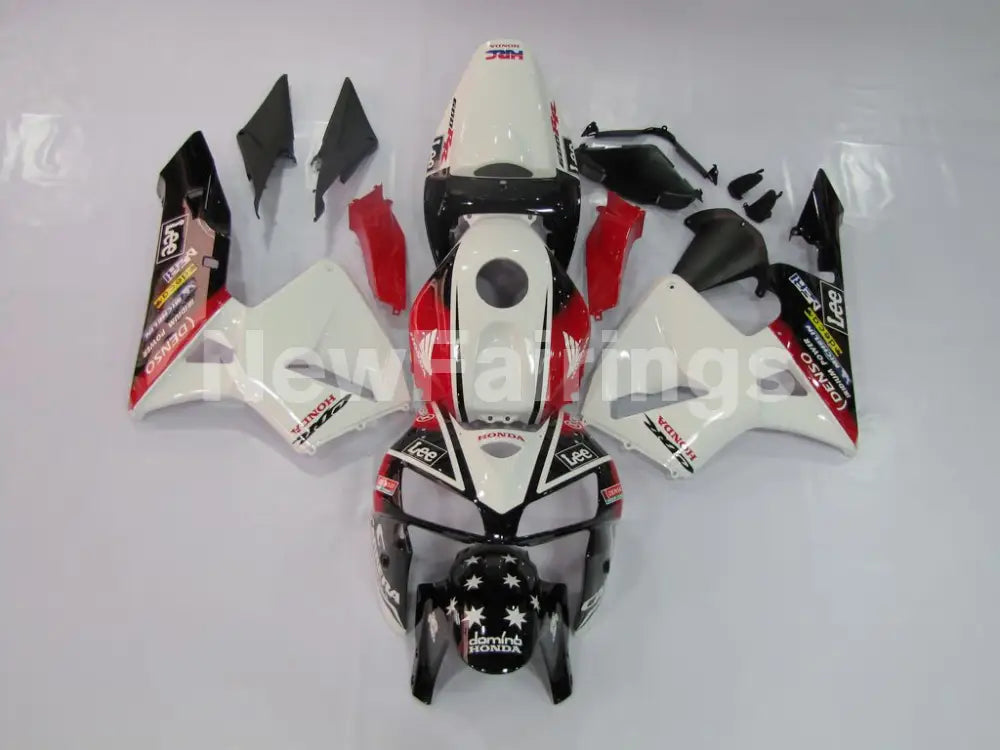 Red and Black White Lee - CBR600RR 05-06 Fairing Kit