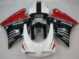 Red and Black White Performance - Ducati 748/916/996/998 96-02 Fairing Kit (Single Passenger Seat)