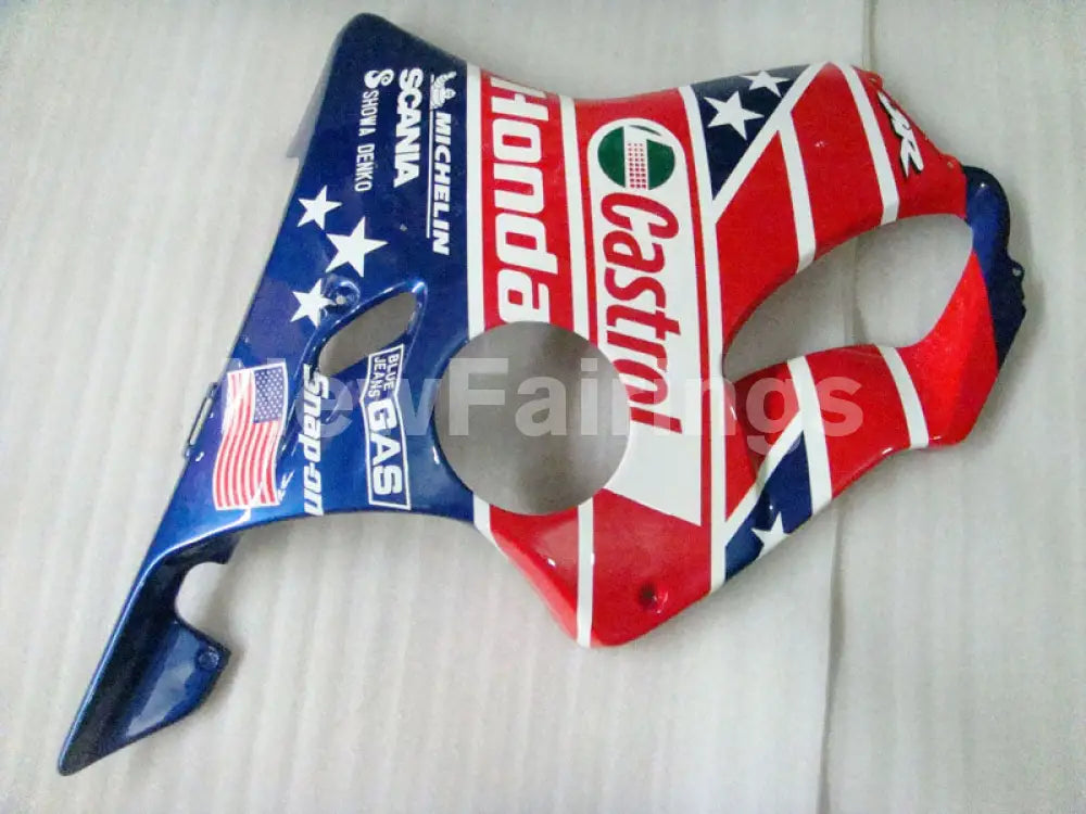 Red and Blue Castrol - CBR600 F4 99-00 Fairing Kit