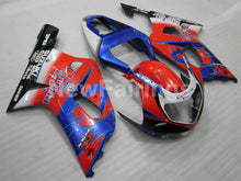 Cargar imagen en el visor de la galería, Red and Blue Corona - GSX-R600 01-03 Fairing Kit
