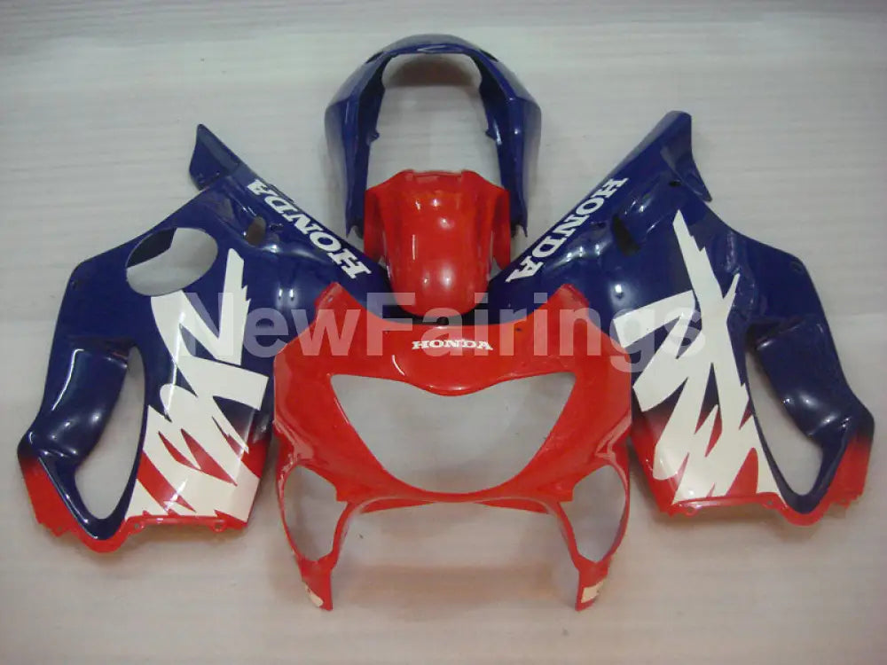 Red and Blue White Factory Style - CBR600 F4 99-00 Fairing Kit