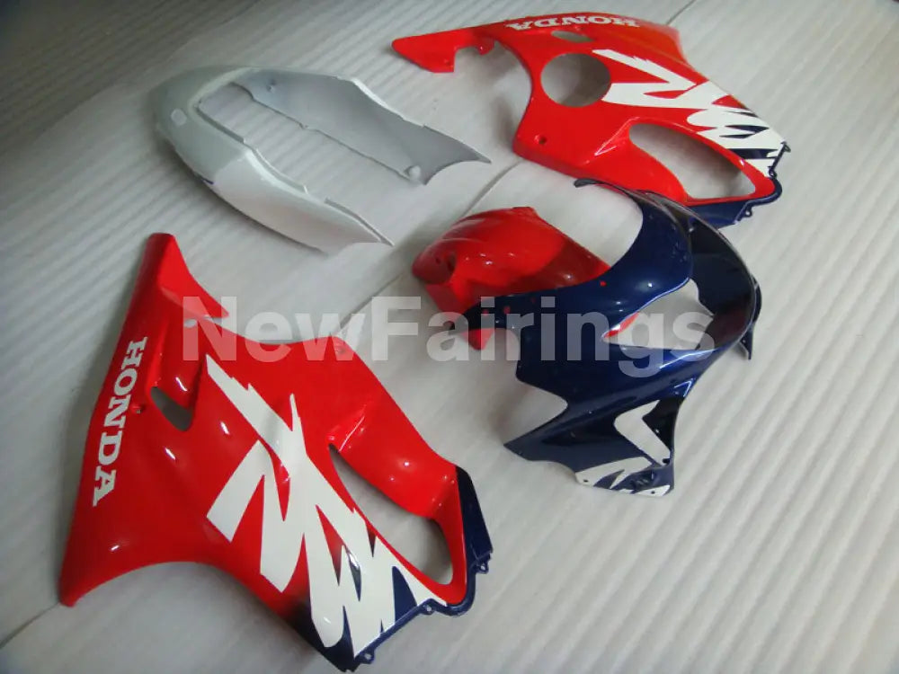 Red Blue White Factory Style - CBR600 F4 99-00 Fairing Kit