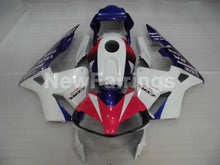 Cargar imagen en el visor de la galería, Red Blue and White Factory Style - CBR600RR 03-04 Fairing Kit