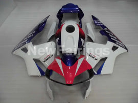 Red Blue and White Factory Style - CBR600RR 03-04 Fairing Kit
