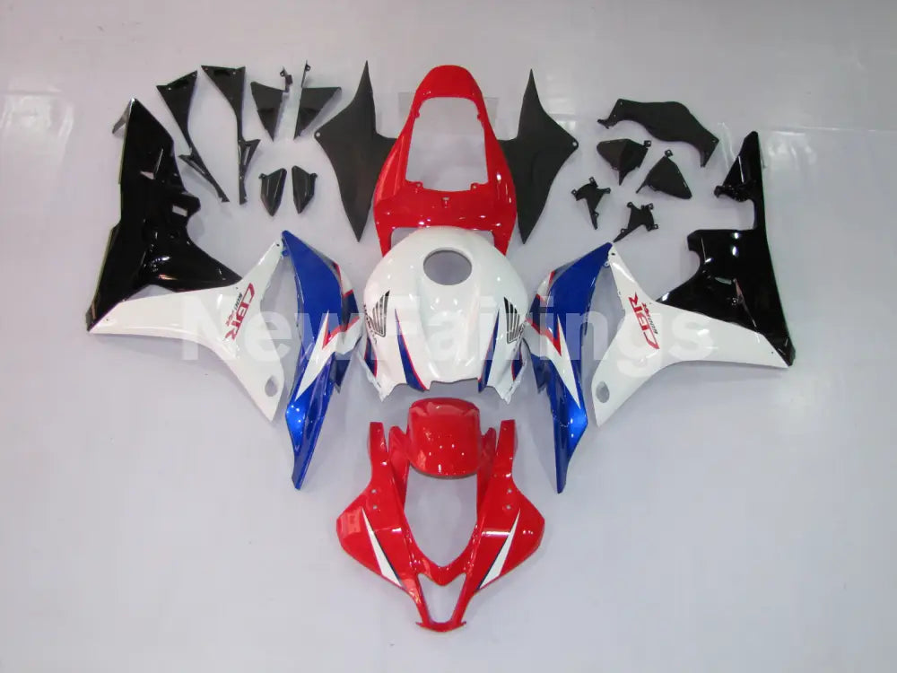 Red and Blue White Factory Style - CBR600RR 07-08 Fairing Kit
