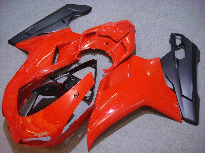 Red and Matte Black Factory Style - Ducati 848/1098/1198 07-11 Fairing Kit