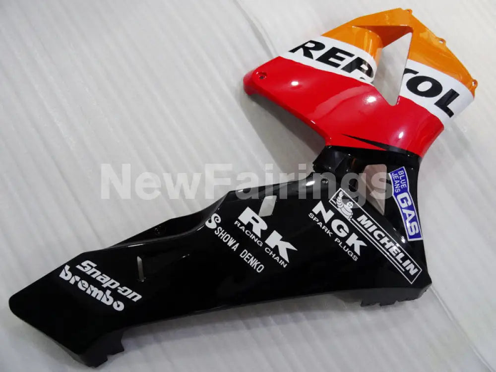 Red Orange and Black Repsol - CBR600RR 03-04 Fairing Kit