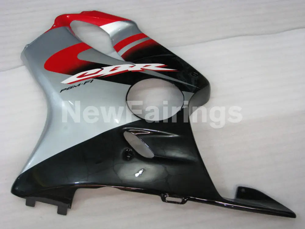 Red and Silver Black Factory Style - CBR600 F4i 04-06 Fairing Kit