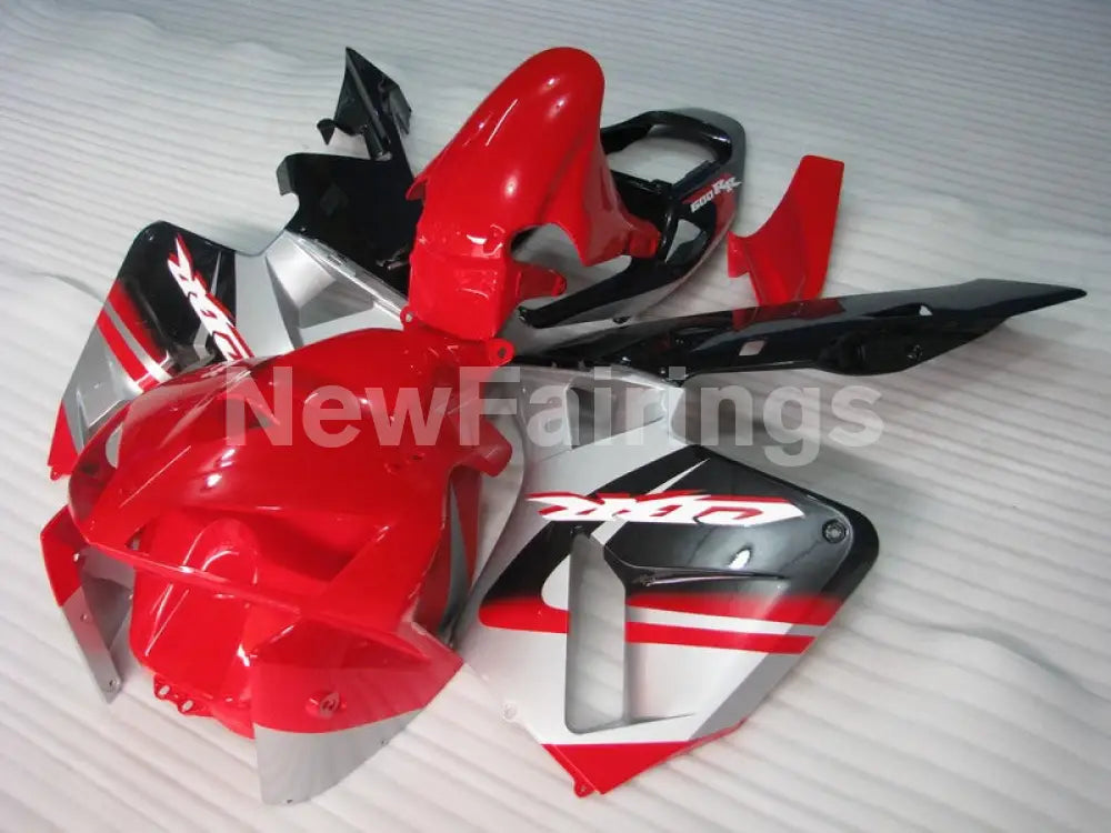 Red Silver and Black Factory Style - CBR600RR 05-06 Fairing Kit