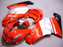 Cargar imagen en el visor de la galería, Red and Silver Black Factory Style - Ducati 749/999 03-04 Fairing Kit (Single Passenger Seat)