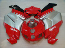 Cargar imagen en el visor de la galería, Red and Silver Black Factory Style - Ducati 749/999 05-06 Fairing Kit (Single Passenger Seat)