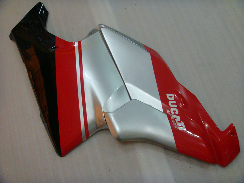 Red and Silver Black Factory Style - Ducati 749/999 05-06 Fairing Kit (Single Passenger Seat)