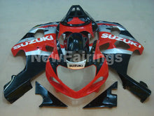 Cargar imagen en el visor de la galería, Red and Silver Black Factory Style - GSX-R1000 00-02 Fairing Kit