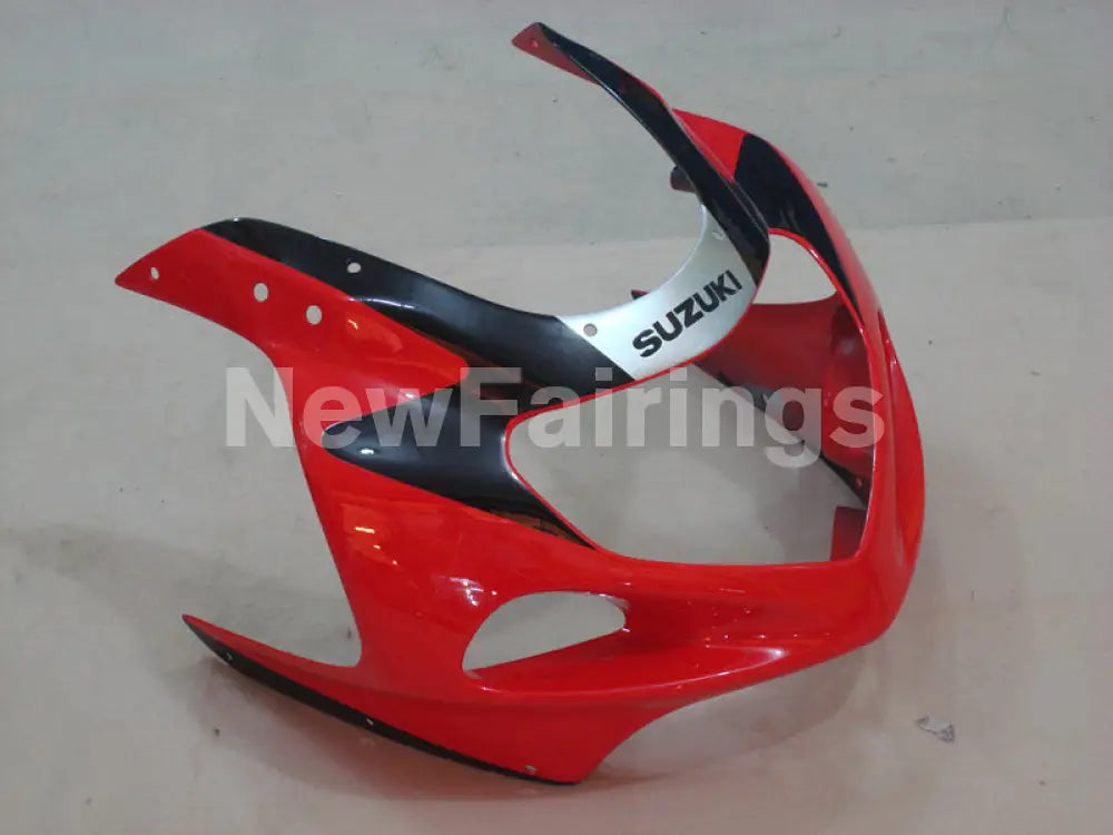 Red and Silver Black Factory Style - GSX-R1000 00-02 Fairing Kit