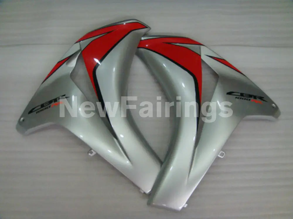 Red and Silver Factory Style - CBR1000RR 08-11 Fairing Kit