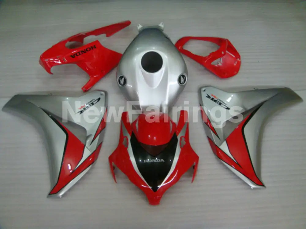Red and Silver Factory Style - CBR1000RR 08-11 Fairing Kit