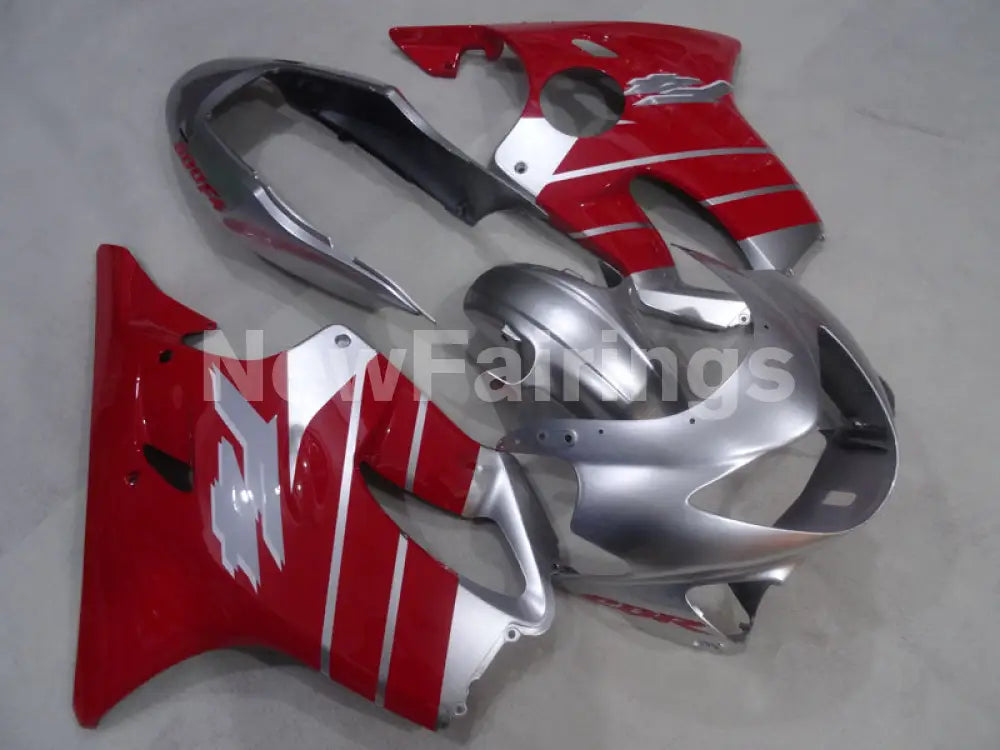 Red and Silver Factory Style - CBR600 F4 99-00 Fairing Kit