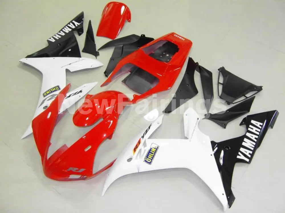 Red White and Black Factory Style - YZF-R1 02-03 Fairing Kit