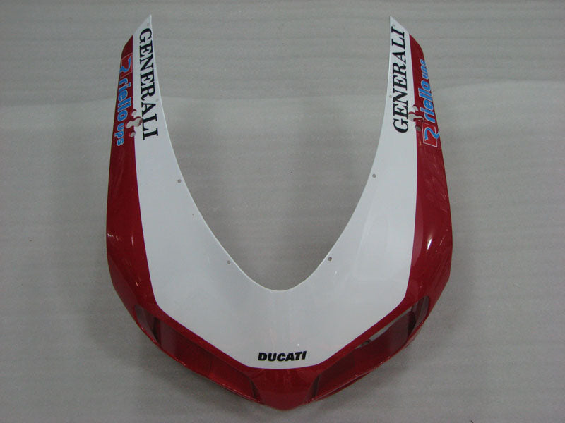 Red and White Black Enel - Ducati 848 07-11 Fairing Kit