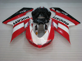 Red and White Black Enel - Ducati 848/1098/1198 07-11 Fairing Kit