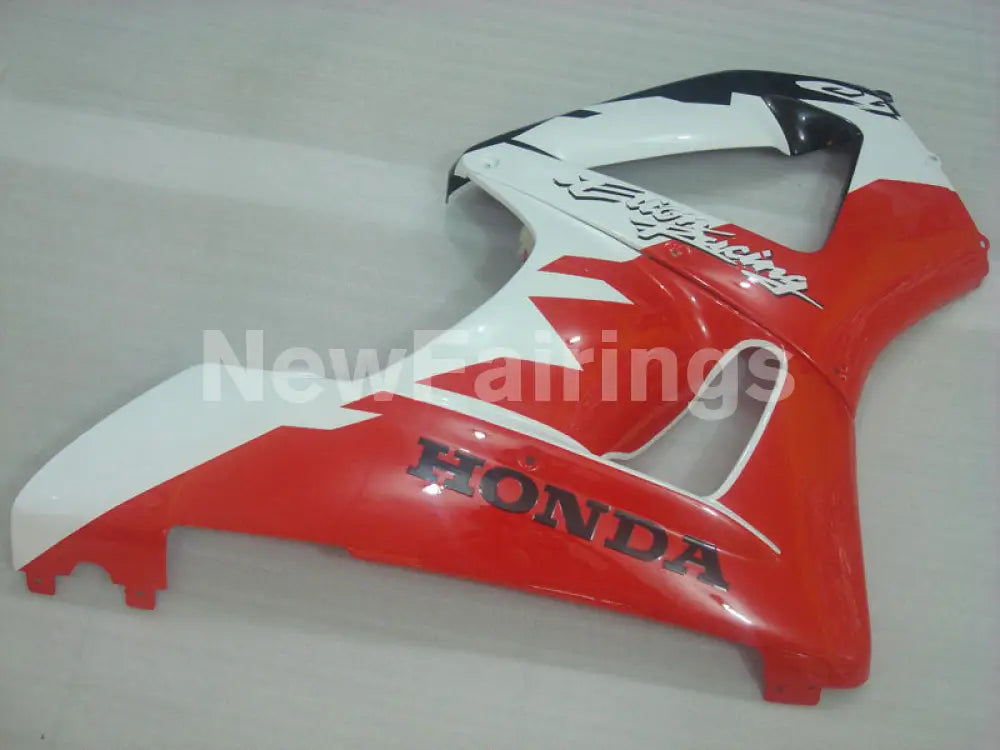 Red and White Black Factory Style - CBR 929 RR 00-01 Fairing Kit
