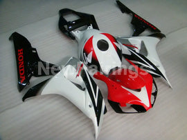 Red and White Black Factory Style - CBR1000RR 06-07 Fairing Kit