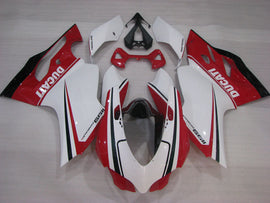 Red and White Black Factory Style - Ducati 1199 Panigale 12-14 Fairing Kit