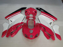 Cargar imagen en el visor de la galería, Red and White Black Factory Style - Ducati 749/999 05-06 Fairing Kit (Single Passenger Seat)