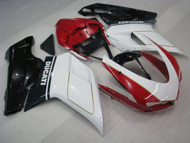 Red and White Black Factory Style - Ducati 848/1098/1198 07-11 Fairing Kit