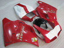 Cargar imagen en el visor de la galería, Red and White Black Factory Style - Ducati 916 96-02 Fairing Kit (Single Passenger Seat)